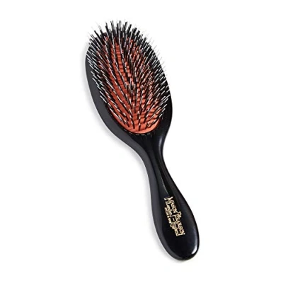 Image of Mason Pearson BN3 Handy Boar Bristle Nylon Tufts Hair Brush, Cleaner, Gift Box