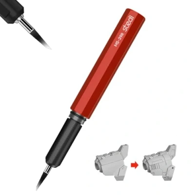 Image of stedi Model Scriber Chisel,Tungsten steel Blades 0.1mm,for Modeling Hobby,RG Scale Model,Gundam Kit,for Scribing line, Engraved,Panel line,Resin,Red
