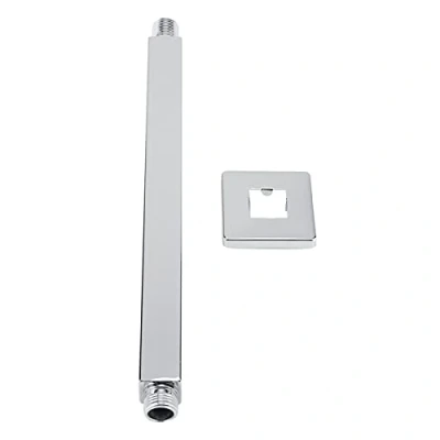 Image of Shower Arm Wall Mounted Square Stainless Steel Top Straight Extension Arms Pipe for Bathroom Ceiling Head Accessories(7.5 Inch)