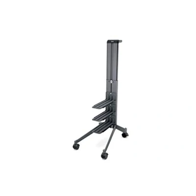 Image of SIGEL MI200, &quot;Workplace&quot; Office Caddy, One Sided, Mobile Pedestal, 489X324X1001 Mm, Metal, Dark Grey