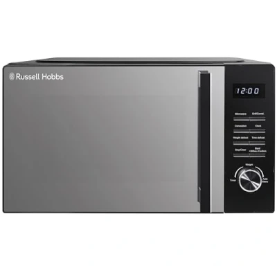 Image of Russell Hobbs Black Microwave 23 Litre 900W Microwave, 3 in 1 1000W Grill and 1700W Oven, 5 Power Levels, 10 Autocook Settings including Defrost, RHM2366B