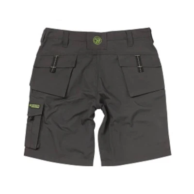 Image of Apache Workwear Men&#039;s Work Shorts APKHT cargo Holster pocket Grey/Black 38 Waist Rip Stop polycotton durable material Low Rise Comfort Side and large phone