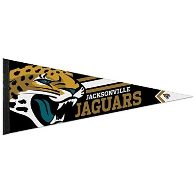 Image of WinCraft NFL 14512115 Jacksonville Jaguars Premium Pennant, 12&quot; X 30&quot;