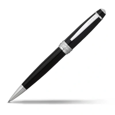 Image of Cross Bailey AT0452 7 Refillable Plastic Ballpoint Pen with Polished Chrome Appointments, Medium Point, includes Premium Gift Box and Black Cartridge, 1 Pack, Lacquer