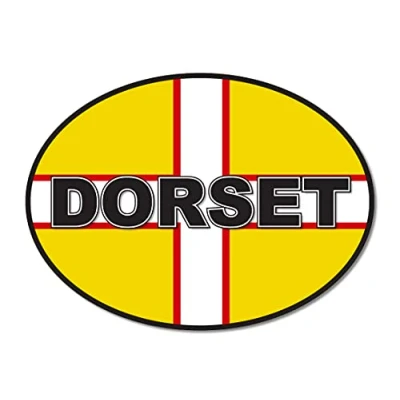 Image of Landing Designs Dorset Oval Flag, Car, Van Decal Sticker