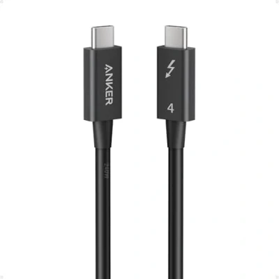 Image of Anker Thunderbolt 4 Cable, 8K/4K Display, 240W Charging, 40Gbps Transfer, USB C to Cable Compatible with USB4, 4/3, For MacBook, iPhone 16, and More (2.3 FT Certified)