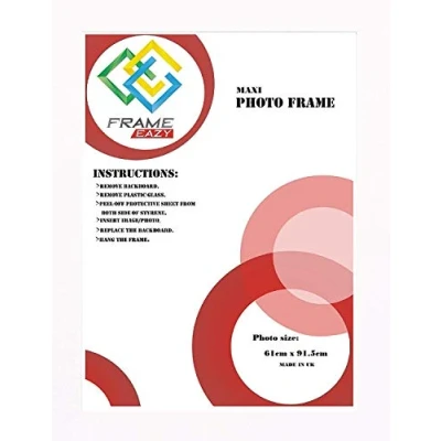Image of OSUK Limited White Maxi Poster Frame 36 x 24 Inch Photo Picture 61cm 91.5cm