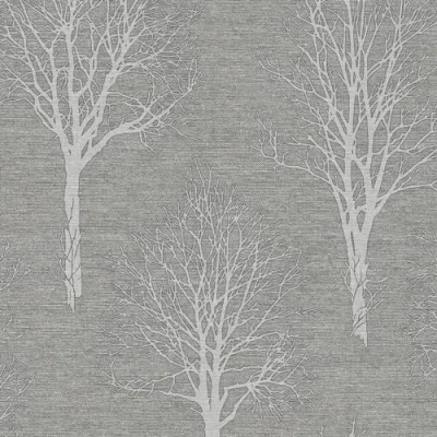 Image of Boutique Charcoal Landscape Textured Floral Wallpaper (was £23)
