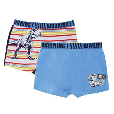 Image of Jurassic World Boxer Shorts (Pack of 2) Stripe 2 3 Years