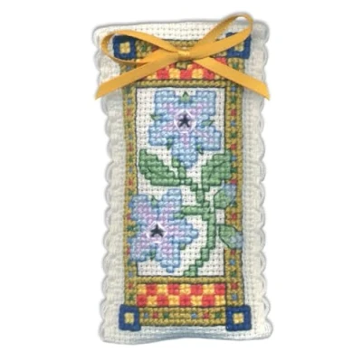 Image of Textile Heritage Medieval Garden Lavender Sachet Cross Stitch Kit