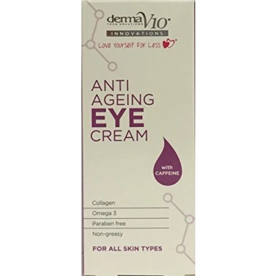Image of THREE PACKS of Derma V10 Innovations Anti Ageing Eye Cream 15ml