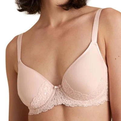 Image of CALIDA Women&#039;s Sensual Secrets Bra, Semi Transparent, Lace Parfait Pink, 32DD