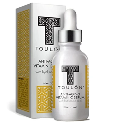 Image of Vitamin C Serum With Hyaluronic Acid For Face; Reduce Wrinkles &amp; Spots; Natural And Organic