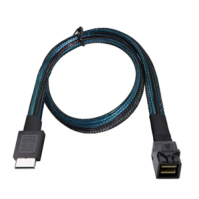 Image of CY OCuLink PCIe PCI Express SFF 8611 4i to 8643 SSD Data Active Cable 50cm