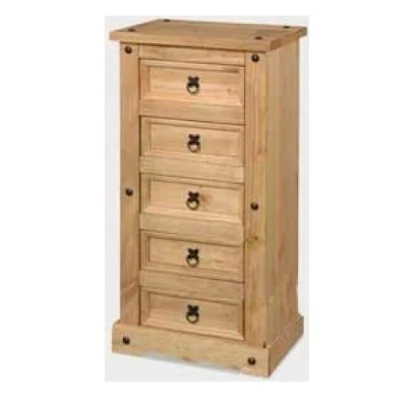 Image of Mercers Furniture Corona 5 Drawer Narrow Chest