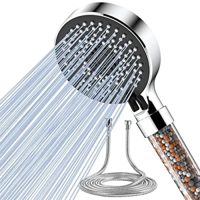 Image of Magichome Shower Head and Hose 2M, High Pressure Filter 5 Modes, Universal Hard Water Softener with Extra Replaceable Accessories