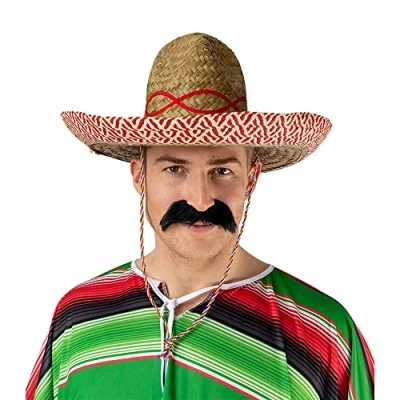 Image of Wicked Costumes Adult Unisex Mexican Sombrero Fancy Dress Hat