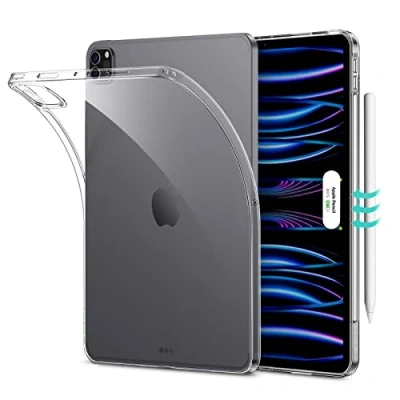 Image of ESR for iPad Pro 11 inch Case,Soft Protective Back Shell,iPad Case (2022/2021),Supports Pencil 2,Project Zero Series,Clear