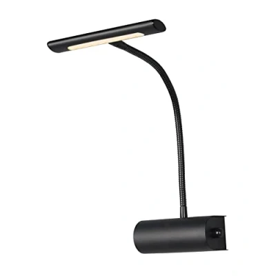 Image of Trio Lighting Curtis wall light with flex arm, dimmable, black