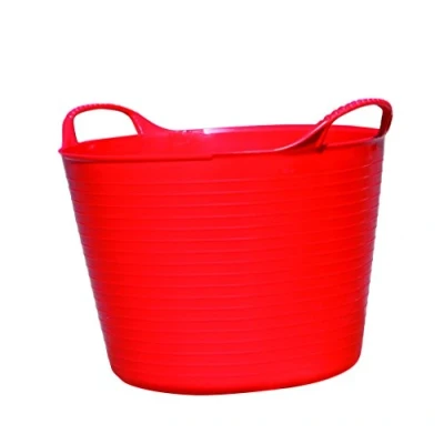 Image of Faulks &amp; Cox Tubtrugs 14L Small Flexible 2 Handled Recycled Tub, Red