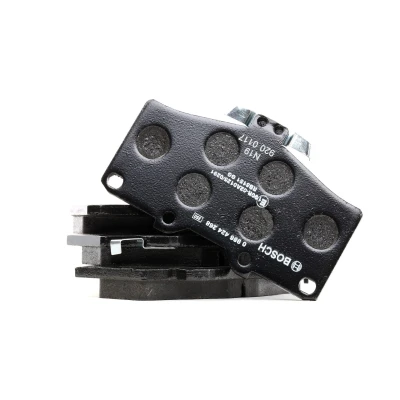 Image of 04465YZZDH, 0449135241 Brake pad set BOSCH 0 986 424 268 Low Metallic with integrated wear sensor TOYOTA: HILUX 3 Pick up, Land Cruiser Prado 90