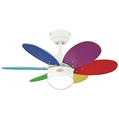 Image of Westinghouse Ceiling Fans 78673 Turbo II One Light 76 cm Six Blade Indoor Fan, White Finish with Opal Frosted Glass