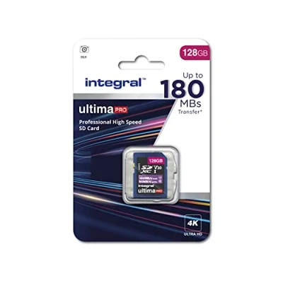 Image of Integral 128GB Card 4K Video Read Speed 180MB/s and Write 90MB/s MicroSDXC A2 C10 U3 UHS I 180 V30 Micro SD Memory