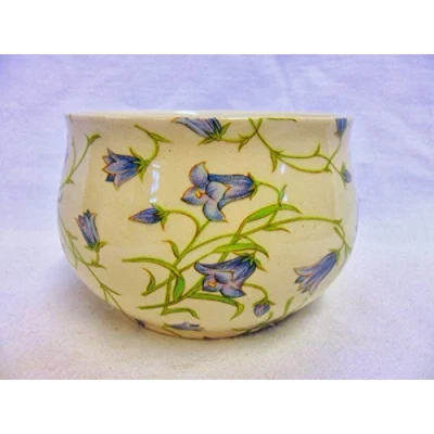 Image of Heron Cross Pottery Harebell open sugar bowl