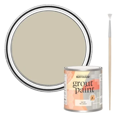 Image of Rust Oleum Green Ultra Durable Grout Paint Silver Sage 250ml