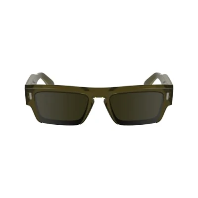 Image of Calvin Klein Man CK24532S 261 Sunglasses Acetate Brown Squared Normal