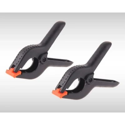 Image of 2 Pack Spring Clamps 6 Inch Heavy Duty Nylon Clips Plastic Grip for Woodwork Tension Wood DIY Projects Professional Clamp Springs (2)