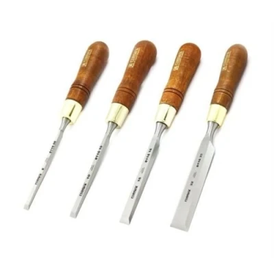 Image of NAREX 4pc PREMIUM POLISHED BEVEL EDGE CHISELS CHISEL SET 8mm 10mm 16mm 32mm