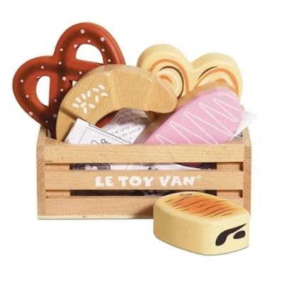Image of Le Toy Van Honeybake Wooden Bakers Basket Market Crate