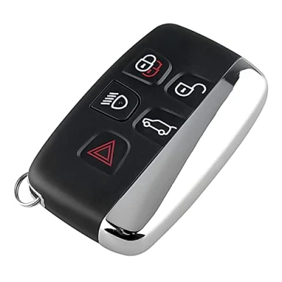 Image of gohantee Key Fob Cover for Range Rover, Remote Car Compatible with 5 Botton Jaguar Fob, Protection Case Replacement Rover Sport/Evoque/Discovery4/Jaguar