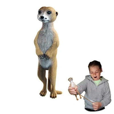 Image of Rep Pals Meerkat, stretchy Toy from Deluxebase. Super animal replicas that feel real, great for kids