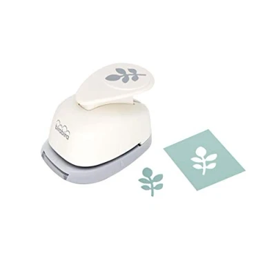 Image of Bira Craft 1 inch Leaf Shape Lever Action Punch for Paper Crafting Scrapbooking