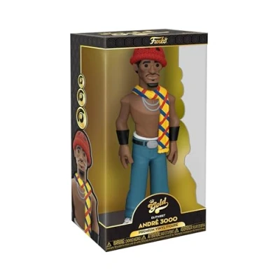 Image of Funko Vinyl Gold 12&quot;: Outkast Andre 30003000 (Black &amp; Suit) Collectable Action Figure Birthday Gift Idea Official Merchandise Ideal Toy for Music Fans Your Collection