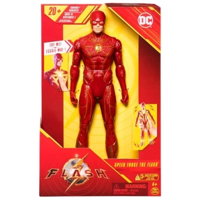 Image of DC Comics, Speed Force The Flash 30.5 cm Action Figure, Lights and 20+ Sounds, Movie Collectible, Kids’ Toys for Boys Girls Ages 4 up