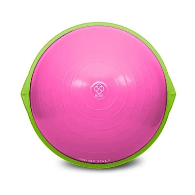 Image of BOSU 72 10850 Home Gym Equipment The Original Balance Trainer 65 cm Diameter, Pink and Lime Green