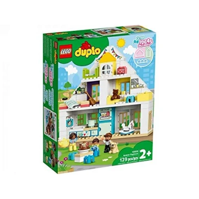 Image of LEGO DUPLO Town Modular Playhouse 10929 Dollhouse with Furniture and a Family, Great Educational Toy for Toddlers, New 2020 (130 Pieces)