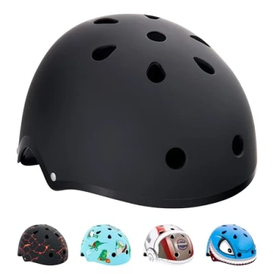 Image of Hornit Kids Bike Helmet Child Bike, Skateboard, Skating &amp; Scooter BMX Toddler Multi sport (Small, Stealth)