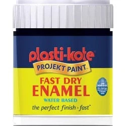 Image of Plasti kote Fast Dry Enamel Brush On 59ml Bottle Gloss Black