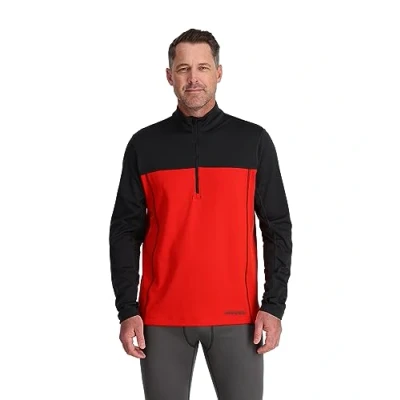 Image of Spyder Charger 1/2 Zip Men Baselayer, Volcano, S