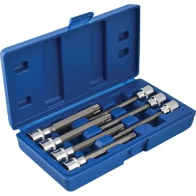 Image of Blue Spot 01514 Extra Long HEX Socket Bit Set (7 Pieces), multi colored