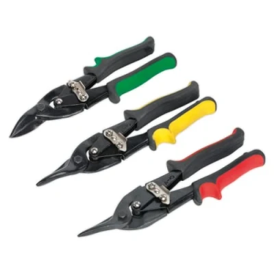 Image of Sealey Aviation Tin Snips Set 3pc