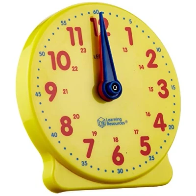 Image of Learning Resources Big Time 24 Hour Student Clock, Kids To Tell Time, Maths Manipulatives for Telling Analogue Clock