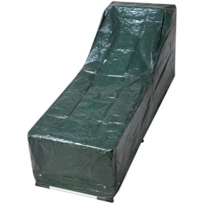 Image of Woodside Outdoor Garden Sunbed Cover 2.04m x 0.69m 0.44 0.76m / 6.6ft 2.25ft 1.4 2.5ft