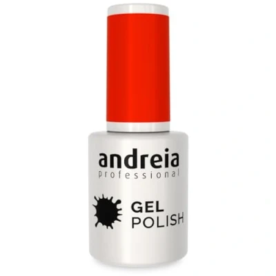 Image of Andreia Semi Permanent Nail Gel Polish for UV/LED Lamp Intense Shine and 4 weeks Lasting Varnish Colour 293 Neon Coral Red 10.5 ml