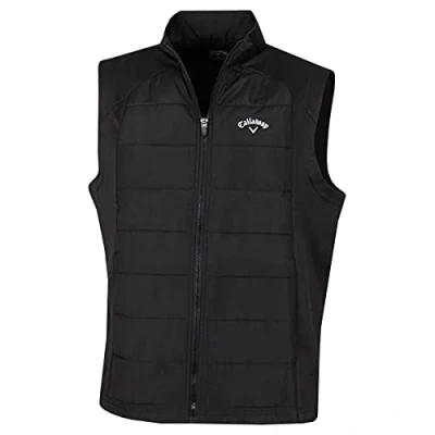 Image of Callaway Golf Mens Full Zip Puffer Gilet Caviar XL