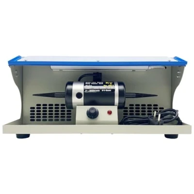 Image of Jewelry Polishing Buffing Machine, 200W Tabletop Dust Collector Machine 0 8000 RPM Rock Grinder Tool